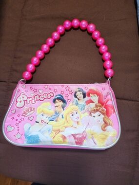 Disney Pink Princess Bead-Handle Purse